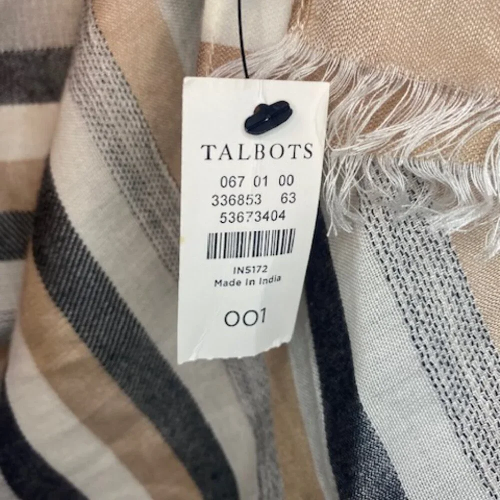 Talbots Striped long Scarf